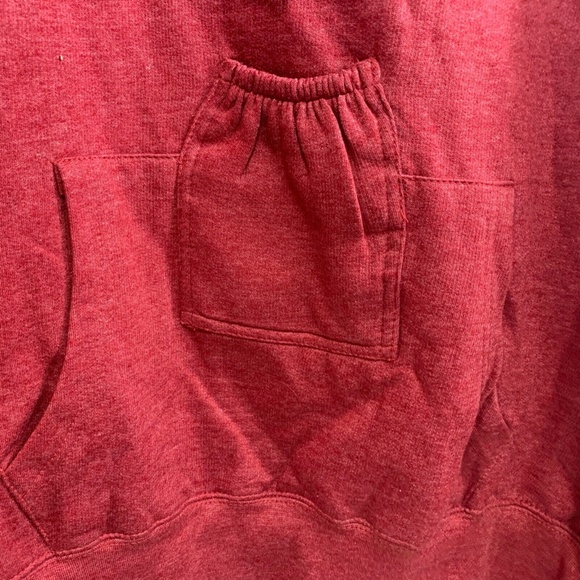 Brew City Mens New Beer Holder Koozie Tailgate Hoodie Sweatshirt in Red M/L/XL - Picture 2 of 4